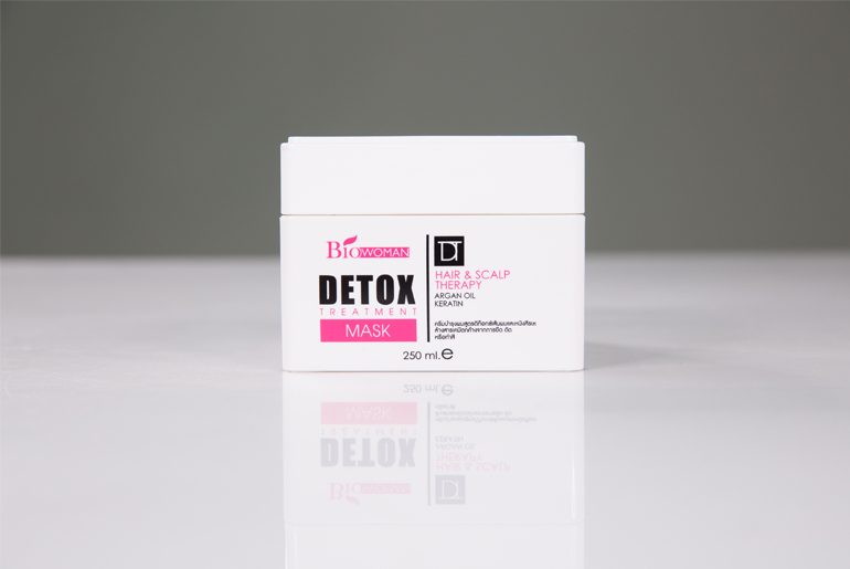 biowoman-Тайская маска для волос с кератином, углем бамбука и маслом арганы Bio-Woman Detox Treatment Mask 250 мл