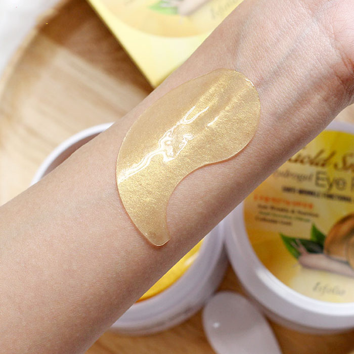 Натуральные золотые гидрогелевые патчи для кожи вокруг глаз с улиточной слизью Esfolio 90 гр 60 шт. Таиланд Esfolio Gold & Snail Hydrogel Eye Patch 90 gr. 60 patches. Thailand 100% Original Product from Thailand MADE IN THAILAND